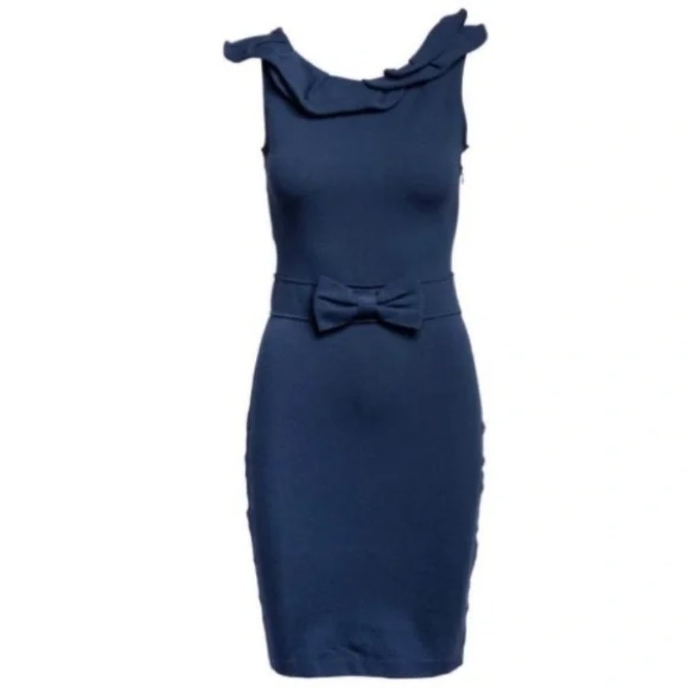 RED VALENTINO Cowl Neck Mini Dress